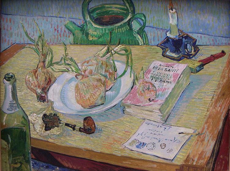 Vincent Van Gogh Still life with a plate of onions